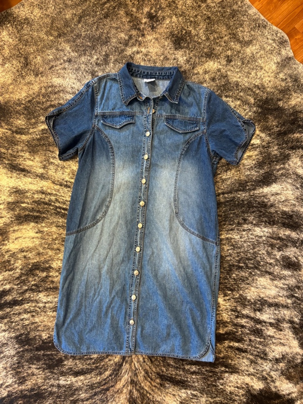 Women’s Vintage Carolina Blues Plus Size Denim Dress, Size 16W, Y2K Denim